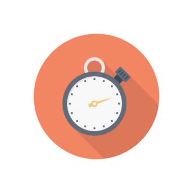 Alarm çemberi gölge düz simgesi