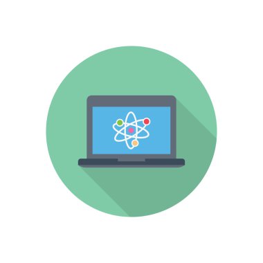 eğitim çemberi gölge düz simgesi