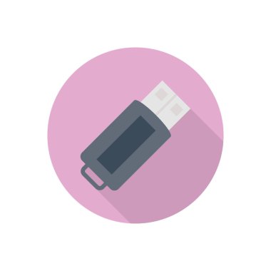 flaş çemberi gölge düz simgesi