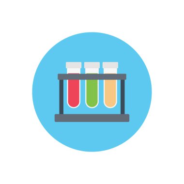 tüp vektör dairesi düz simgesi