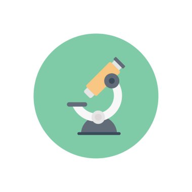 lab vektör dairesi düz simgesi