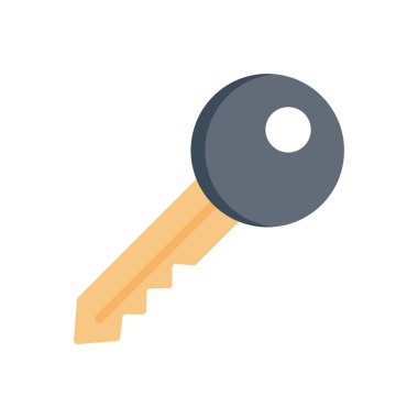 vektör düz renk simgesini kilitle