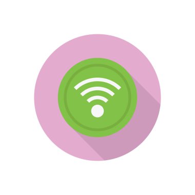 internet dairesi gölge düz simgesi