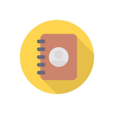 Günlük çemberi gölge düz simgesi