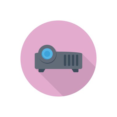 Işın çemberi gölge düz simgesi