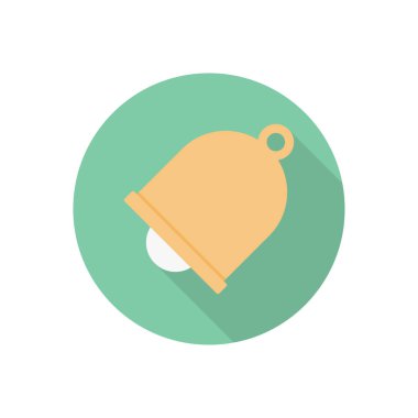 Hatırlatma çemberi gölge düz simgesi