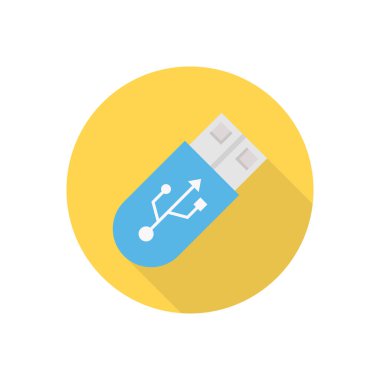 flaş çemberi gölge düz simgesi