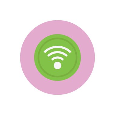 internet vektör dairesi düz simgesi