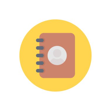 Günlük vektör dairesi düz simgesi