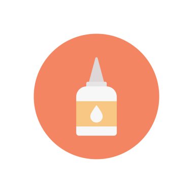 sakız vektör dairesi düz simgesi