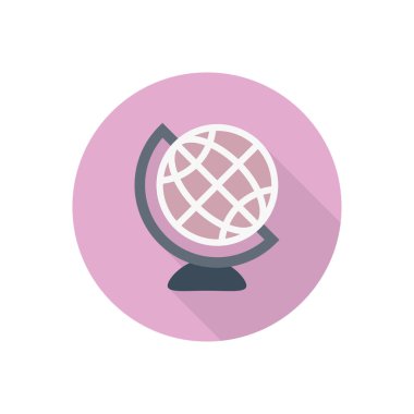 ofis dairesi gölge düz simgesi