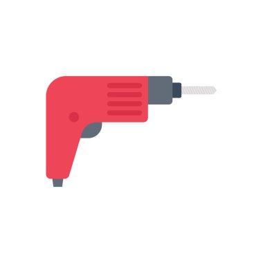 makine vektörü düz renk simgesi