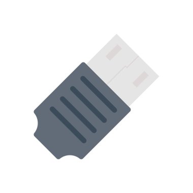 konnektör vektör düz renk simgesi