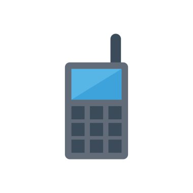 Sesli vektör düz renk simgesi