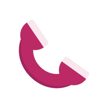 telefon vektörü düz renk simgesi