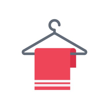 Banyo vektörü düz renk simgesi