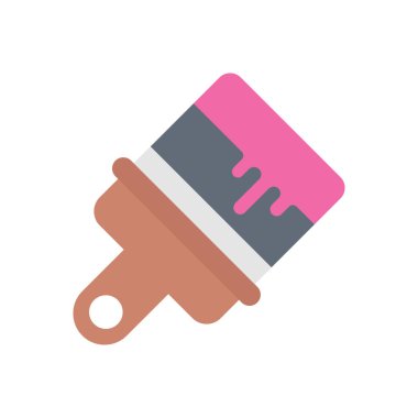 boya vektörü düz renk simgesi