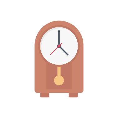 zaman parçası vektör düz renk simgesi