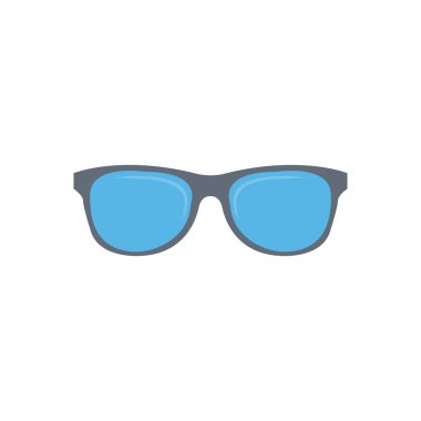 Göz giysisi vektör düz renk simgesi