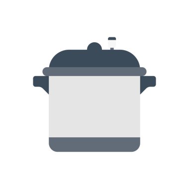 Mutfak gereçleri vektör düz renk simgesi