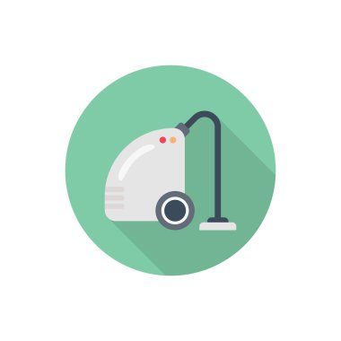 Daha temiz daire gölge düz simgesi