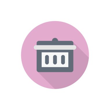 Mutfak gereçleri çemberi gölge simgesi