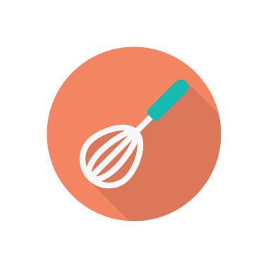 Karıştırıcı çemberi gölge düz simgesi