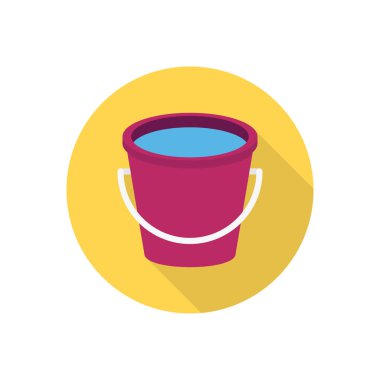 Su dairesi düz simgesi