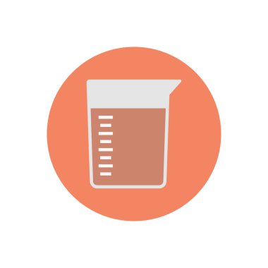 Mutfak vektör dairesi düz simgesi