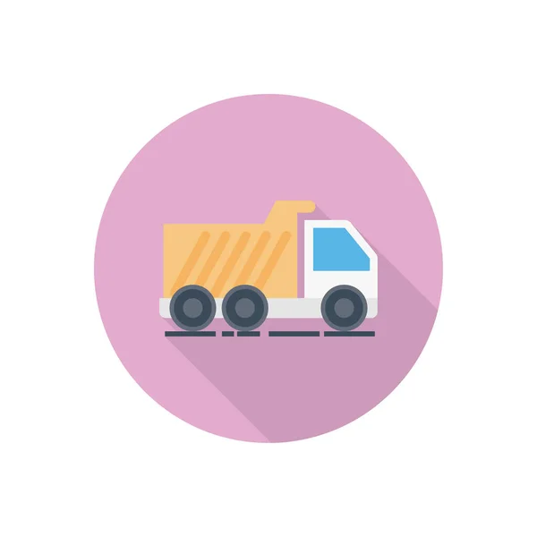Іконка Плоского Кола Вантажівки — стоковий вектор
