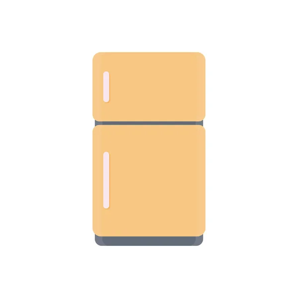 Icône Couleur Plate Vecteur Congélateur — Image vectorielle