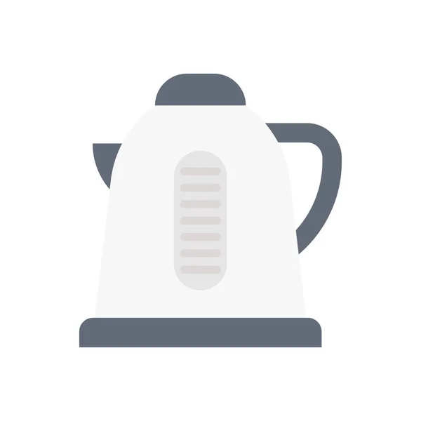 Teapot Vector Flat Colour Icon — Stock Vector