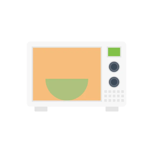 烤箱矢量平面彩色图标 — 图库矢量图片