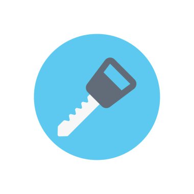 vektör dairesi düz simgesini kilitle