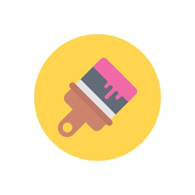 boya vektör dairesi düz simgesi