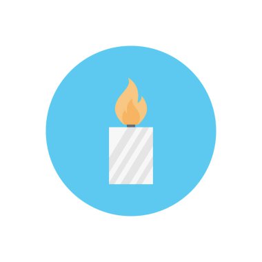 ışık vektör dairesi düz simgesi