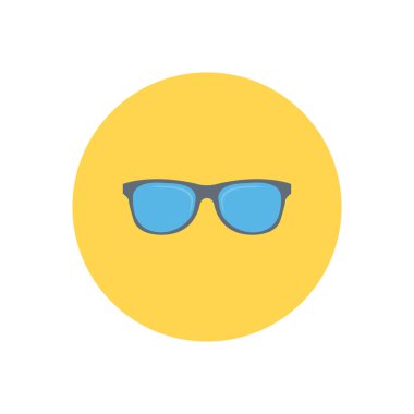 Göz giyimi vektör dairesi simgesi