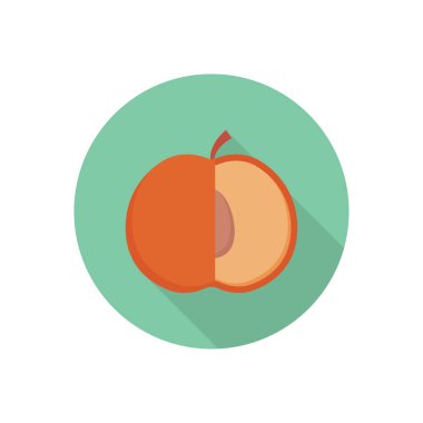 uygun daire gölgesi düz simgesi