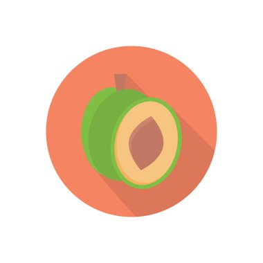 meyve çemberi gölge düz simgesi