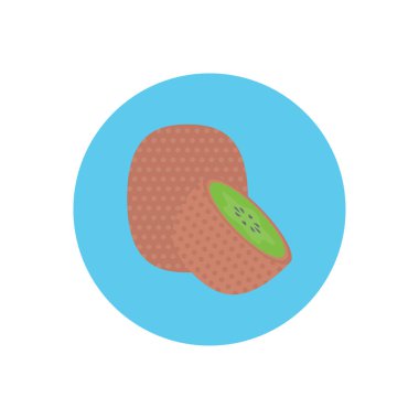 meyve vektör dairesi düz simgesi