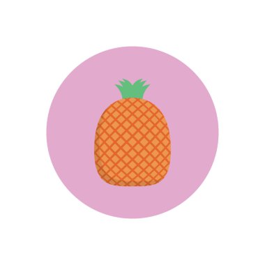 meyve vektör dairesi düz simgesi