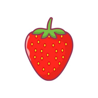 meyve vektörü düz renk simgesi