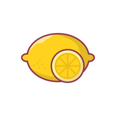 kireç vektörü düz renk simgesi