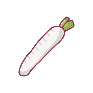 sebze vektörü düz renk simgesi