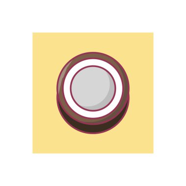 meyve çizgisi düz renk simgesi