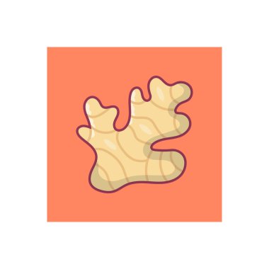 sebze çizgisi düz renk simgesi