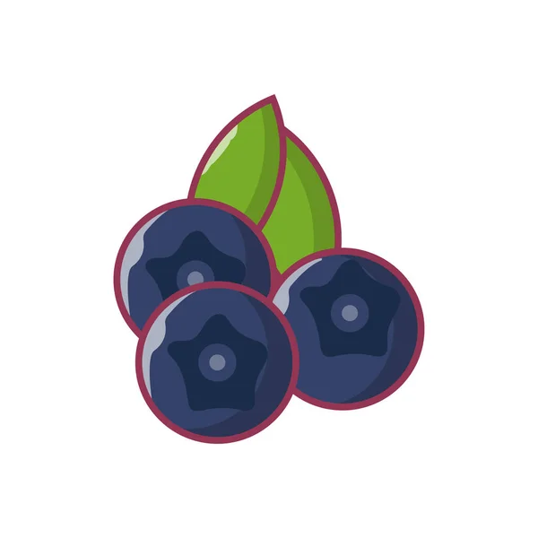 Vector Fruta Icono Color Plano — Vector de stock