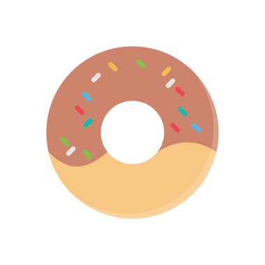 tatlılar vektör düz renk simgesi