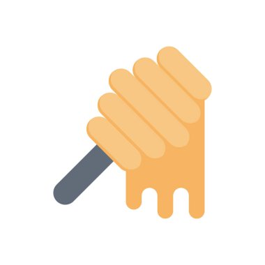 tarak vektörü düz renk simgesi