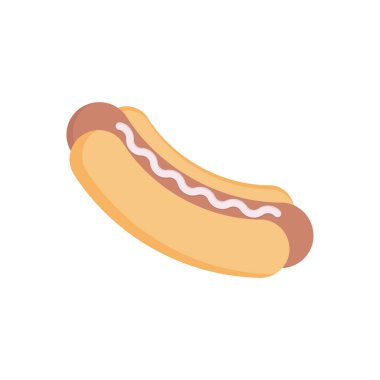 fast food vektörü düz renk simgesi